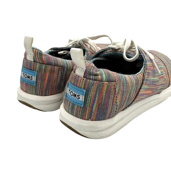 Toms Space Dye Del Rey Multicolor Lace Up Lightweight Casual Fashion Sneakers - Picture 9 of 11